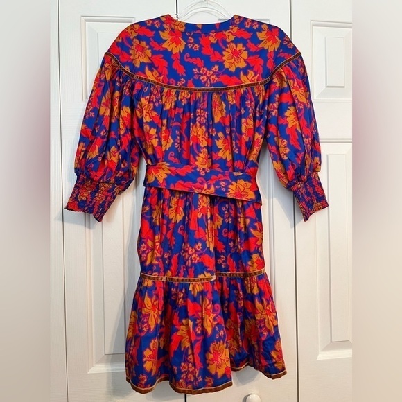 NWT Alden Adair Charlotte Dress in Color- Cobalt Tea Garden- Size Small - Picture 8 of 14
